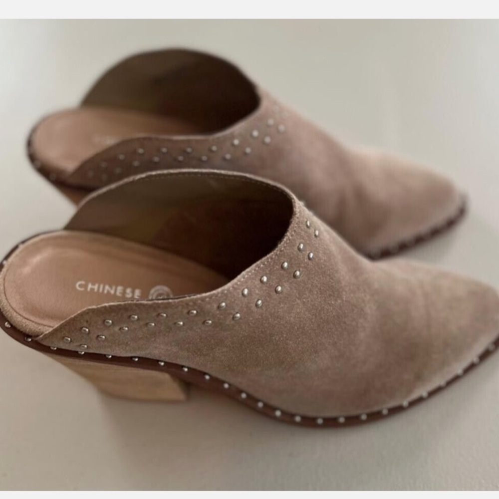 NEW Studded Heeled Mules